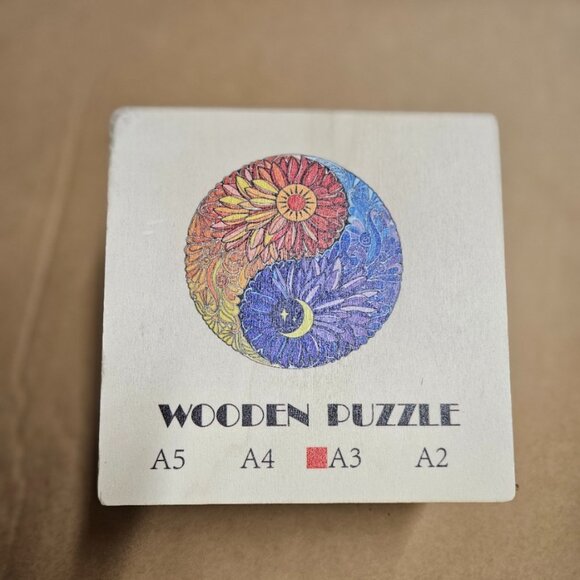 CRAFT HUB Wooden Jigsaw Puzzle A3 84 Pieces | Beautiful Ying Yang 10" Puzzle - Picture 9 of 12